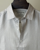 Light Beige Solid Linen Shirt