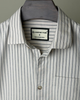 Off-White Pinstripe Half Shirt