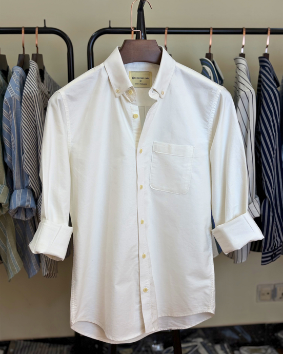 White oxford cotton shirt