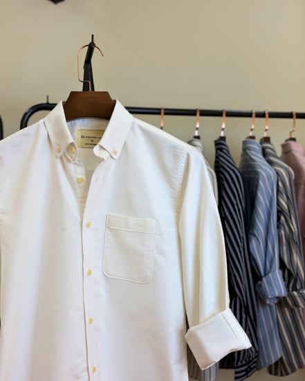 White oxford cotton shirt