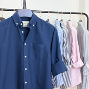 Dark Sapphire Blue oxford cotton shirt