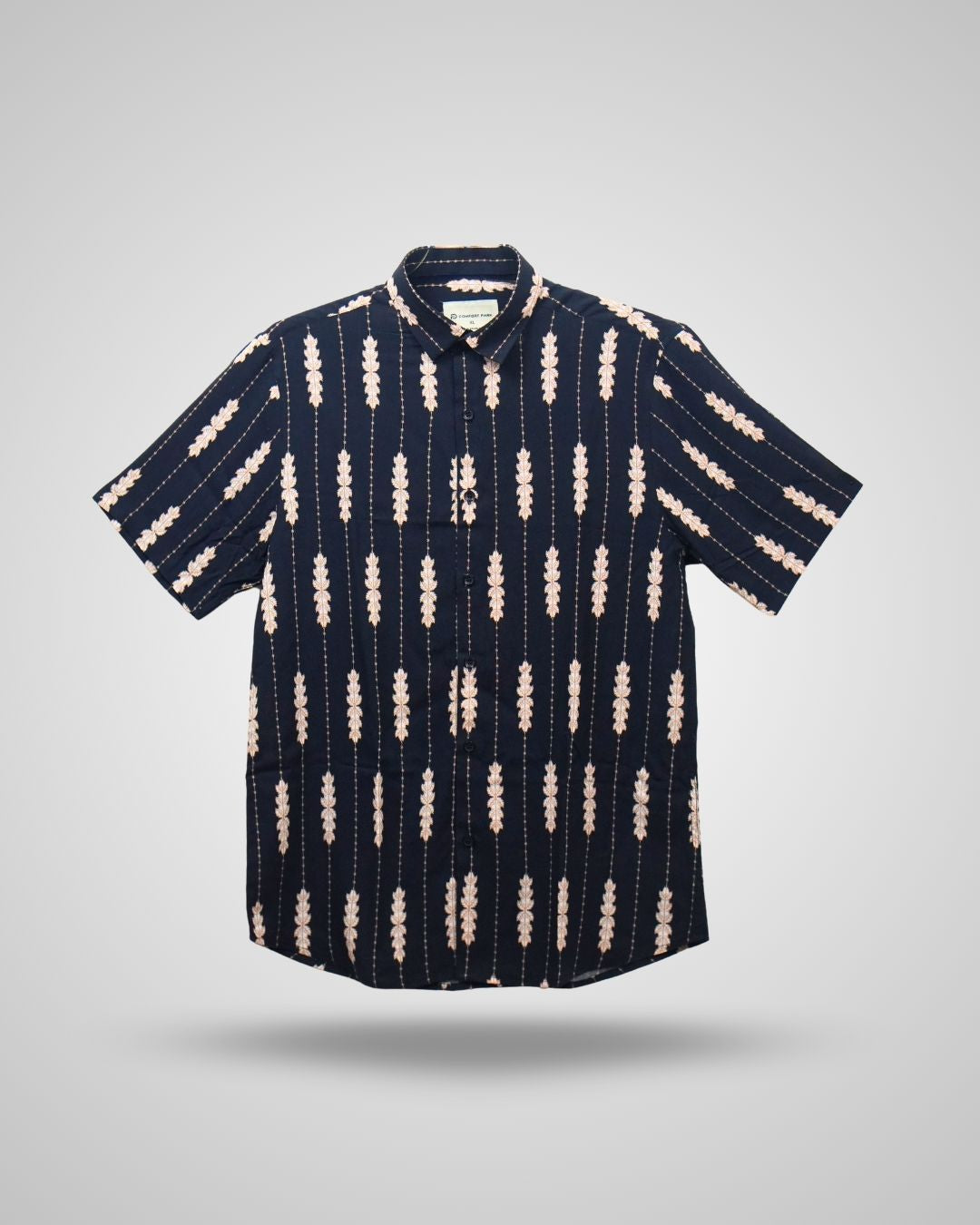 Men's Bleach Cedar Abstract Half Sleeve Shirt