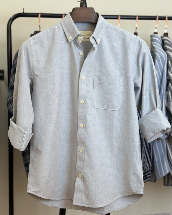 Light Grey oxford cotton shirt