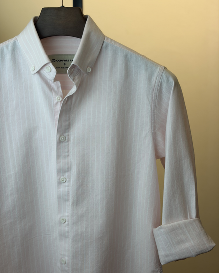 Baby Pink Stripe oxford Shirt