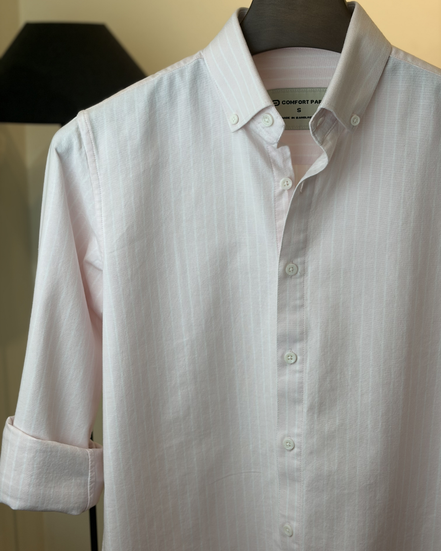 Baby Pink Stripe oxford Shirt