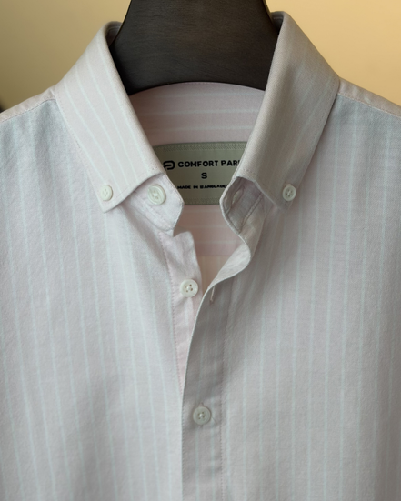 Baby Pink Stripe oxford Shirt