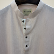 Baby pink with  Soft pastel sky blue with subtle tonal self-stripes