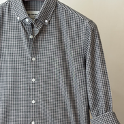Black White Mini Check Shirt