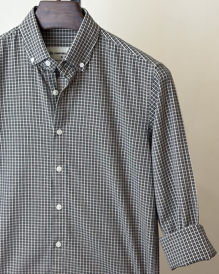 Black White Mini Check Shirt