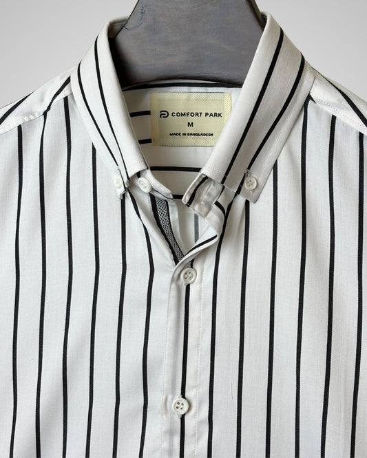Black and White Striped Shirt