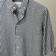Black & off White Stripe Seersucker