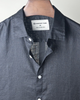 Black solid Linen shirt
