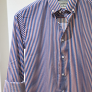 Blue, Red & White Fine Stripe