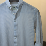 Blue White Stripe Seersucker Shirt