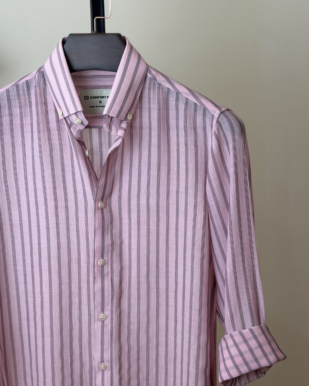 Blush Pink Stripe Shirt