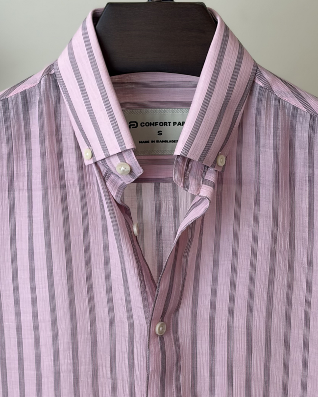 Blush Pink Stripe Shirt