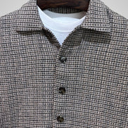 Brown and Tan Check Overshirt