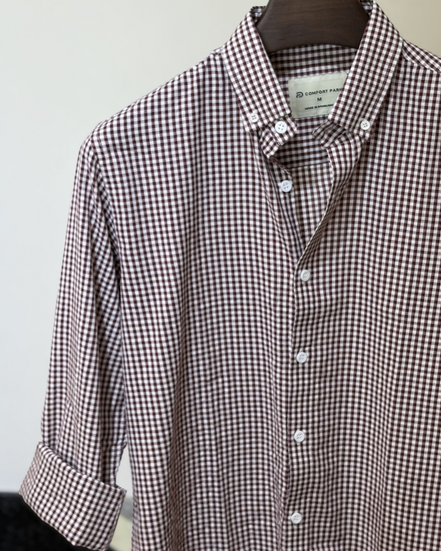 Burgundy Gingham