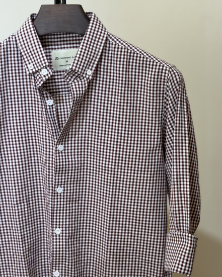 Burgundy Gingham