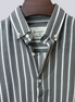 Charcoal & White Stripe