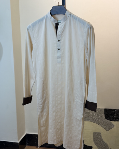 Cream Ember Panjabi
