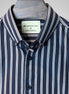 Dark Grey Blue Striped Shirt