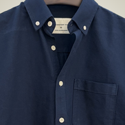 Dark Sapphire Blue oxford cotton shirt