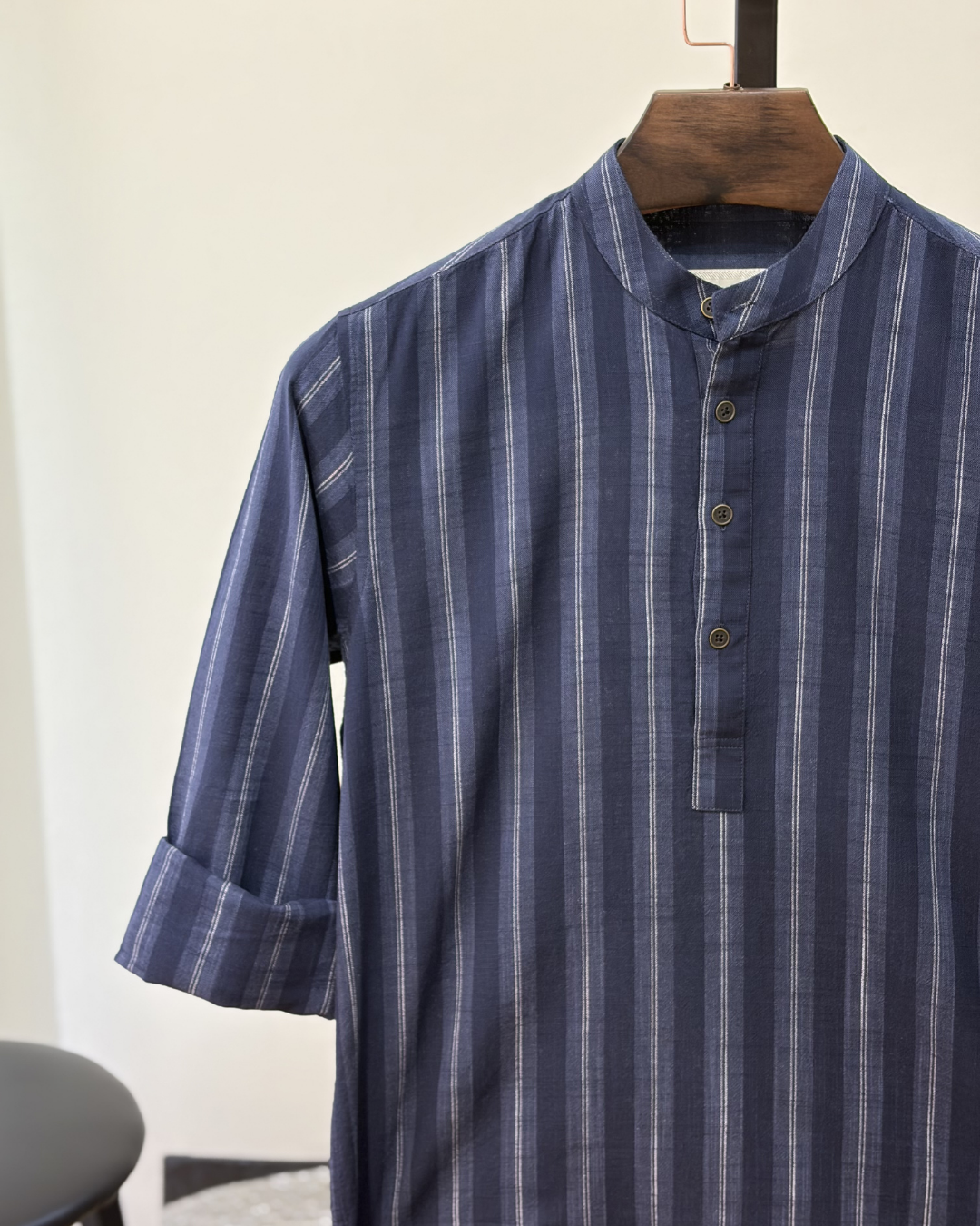 Dark navy with white stripes katua