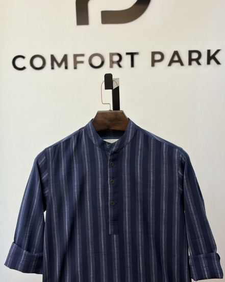 Dark navy with white stripes katua