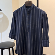Dark navy with white stripes katua