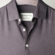 Dark coffee linen shirt