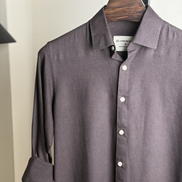 Dark coffee linen shirt