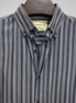 Gray with white vertical stripes
