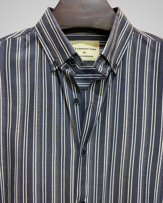 Gray with white vertical stripes