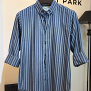 Gray with white vertical stripes