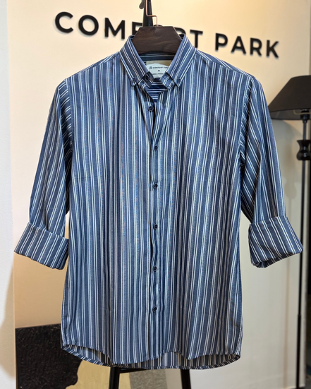 Gray with white vertical stripes