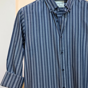 Gray with white vertical stripes