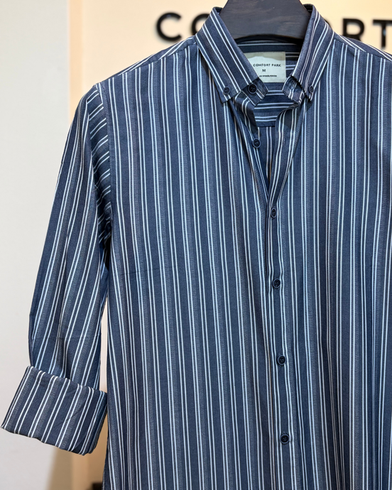 Gray with white vertical stripes