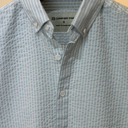 Light Blue Stripe Seersucker Shirt