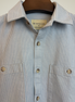 Light Blue & White Striped Overshirt