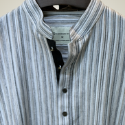 Light grey with multi-tone vertical stripes