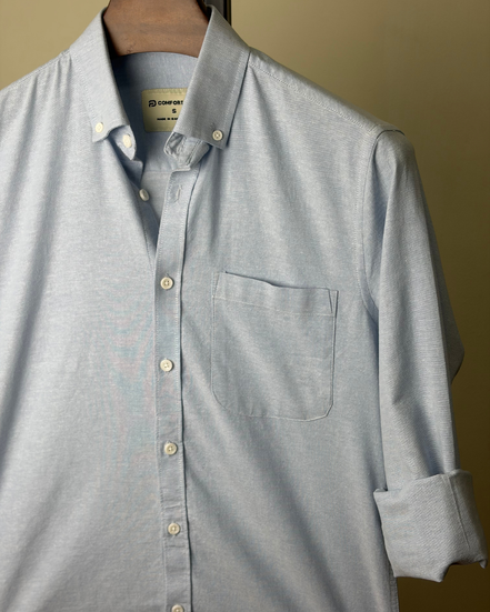 Light sky blue oxford shirt