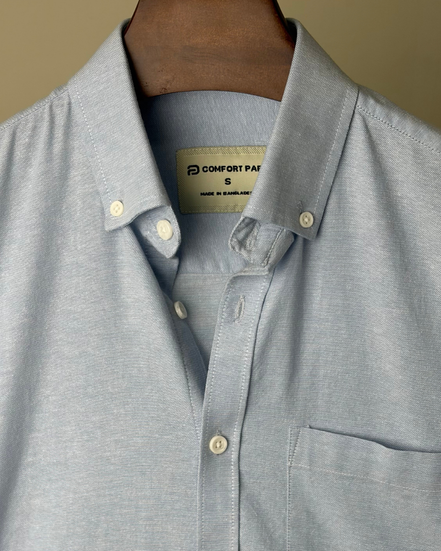 Light sky blue oxford shirt