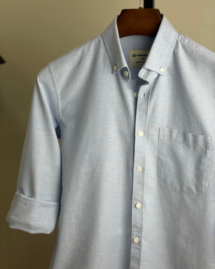 Light sky blue oxford shirt