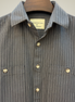 Men's Charcoal Grey Pinstripe Overshirt