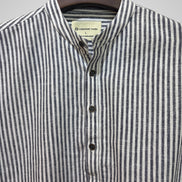 Charcoal Grey Striped Band Collar Katua