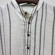 Off-White Striped Band Collar Katua