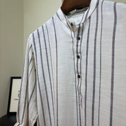 Off-White Striped Band Collar Katua