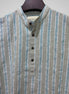 Heather Grey Striped Classic Collar Katua