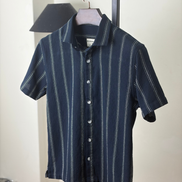 Midnight Navy Striped half shirt